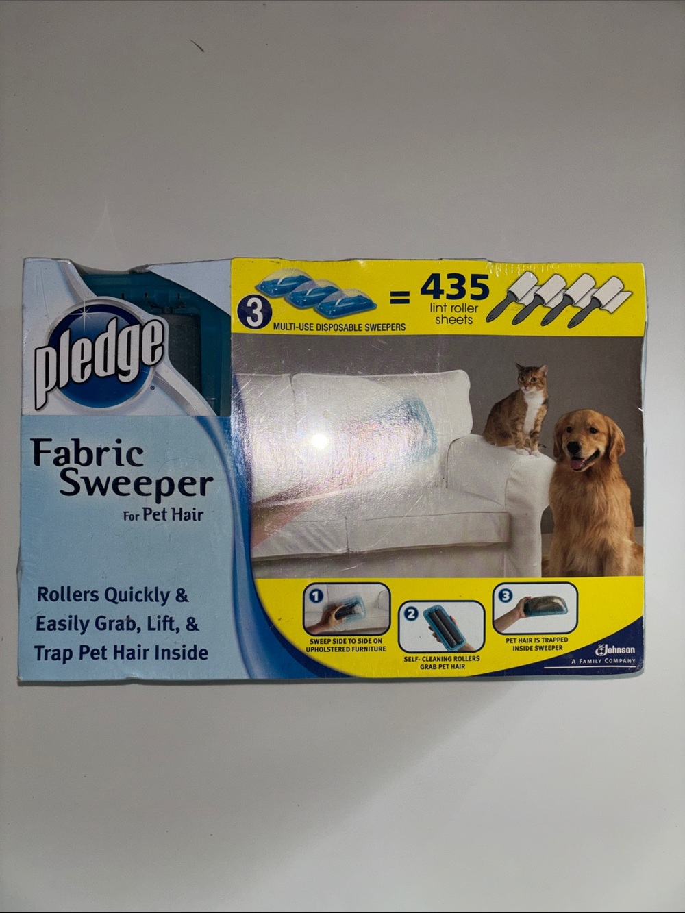 Pledge Fabric Sweeper for Pet Hair – 3 pack. Discontinued